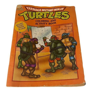 🐞VTG 1990 Teenage Mutant Ninja‎ Turtles Coloring And Activity Book Random …
